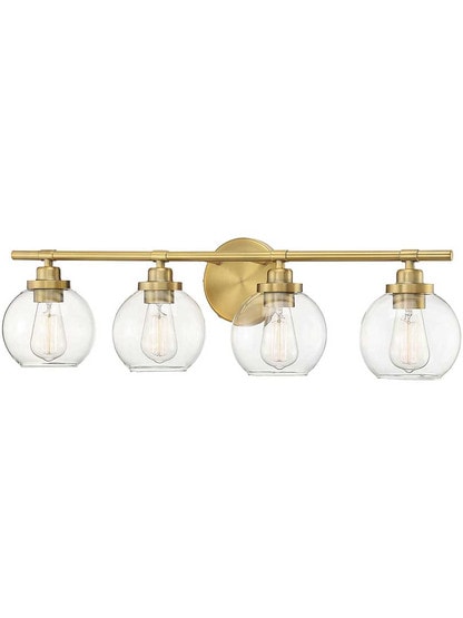 Carson 4 Light Bath in Warm Brass.